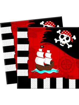 PACK DE 20 GUARDANAPOS PIRATAS
