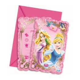 PACK 6 CONVITES ANIMAIS PRINCESAS