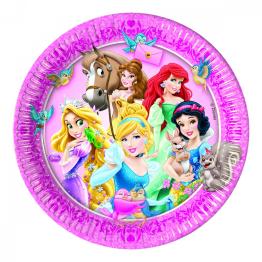 PACK 8 PRATOS 23 CM ANIMAIS PRINCESAS