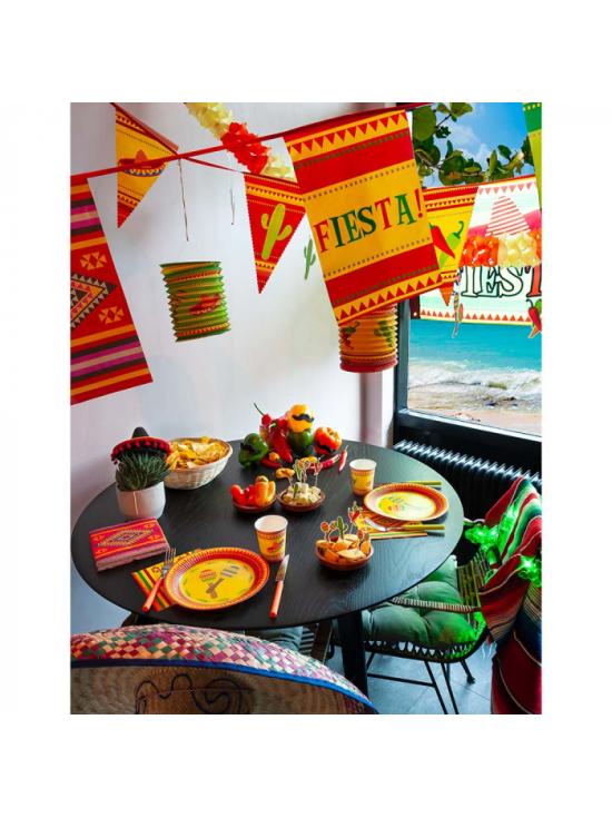 Pack de 20 guardanapos mexicanos 33 x 33 cms