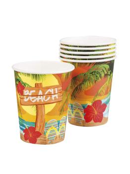 Pack de 6 Copos Havaianos 25 cl