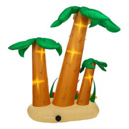 Conjunto de 3 palmeiras infláveis iluminadas de 240 cm