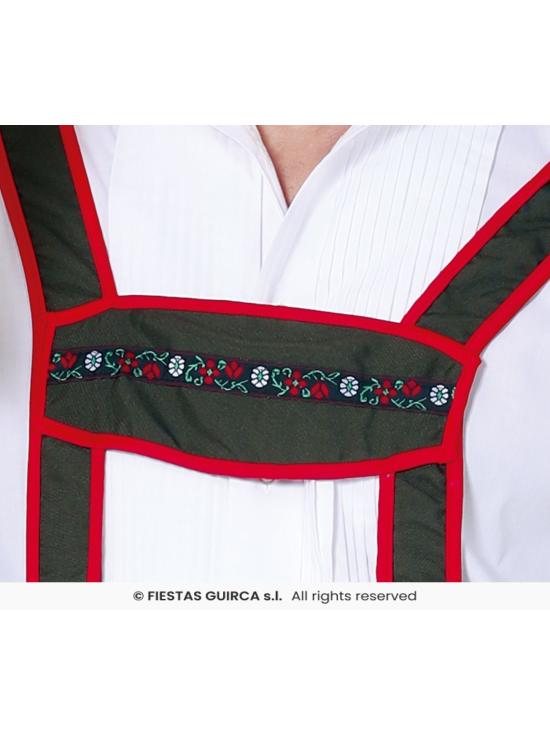 Calças com suspensórios para a Oktoberfest.