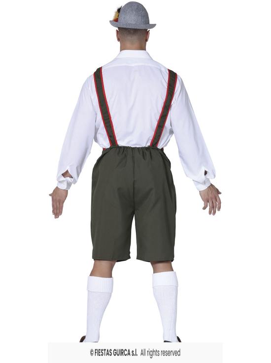 Calças com suspensórios para a Oktoberfest.