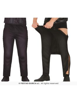 Calça Stripper Preta - Acessório de Fantasia para Despedidas de Solteiro e Festas Adultas -