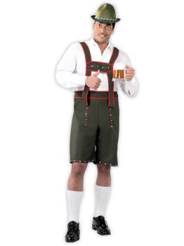 Calças com suspensórios para a Oktoberfest.