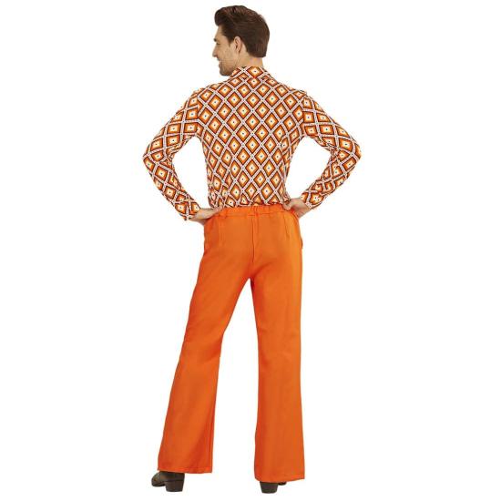 Calça masculina laranja dos anos 70 Calça masculina laranja dos anos 70
