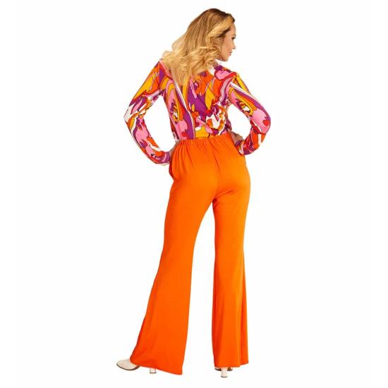 Calça Feminina Anos 70 Groovy Laranja Calça Feminina Anos 70 Groovy Laranja
