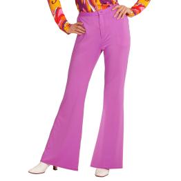 Calça feminina roxa dos anos 70