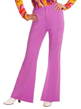 Calça feminina roxa dos anos 70