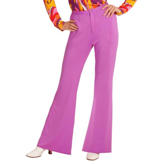Calça feminina roxa dos anos 70 Calça feminina roxa dos anos 70