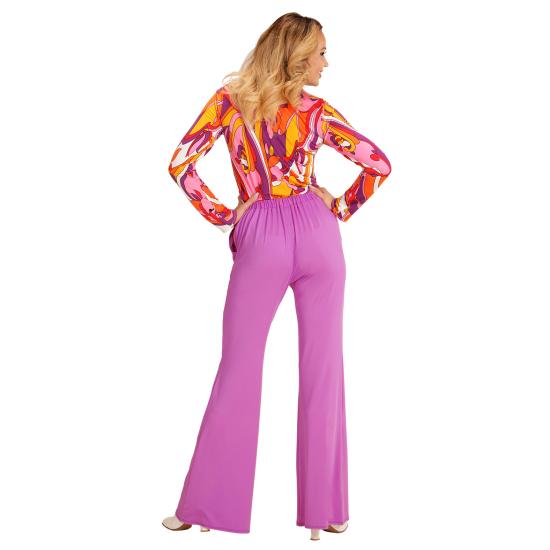 Calça feminina roxa dos anos 70 Calça feminina roxa dos anos 70