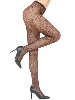 Calcinha Teia de Aranha Preta Adulto