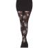 Meia-calça com estampa de teia de aranha para adultos