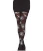 Meia-calça com estampa de teia de aranha para adultos