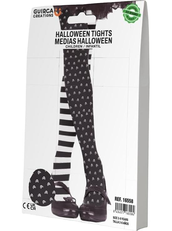 Meias-calças góticas infantis - Meias e meias para fantasias de palhaço e góticas para Halloween, Carnaval e festas à fantasia - Ideais para meninas