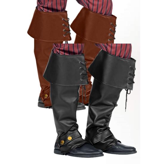 Par de capas para botas simulando couro