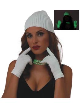 Par de luvas fluorescentes