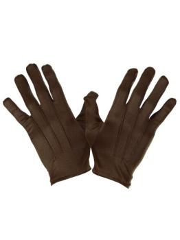Par de luvas marrons 25cm