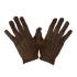 Par de luvas marrons 25cm