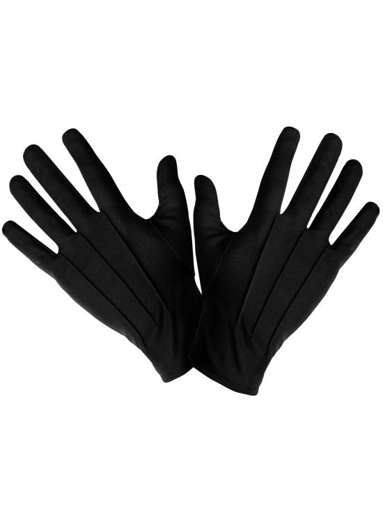 Par de luvas pretas 25cm