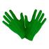 Par de luvas verdes 25cm