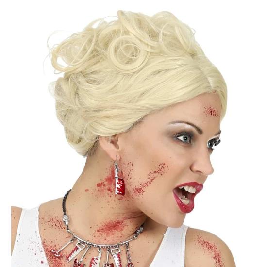 Par de brincos de facas de açougueiro