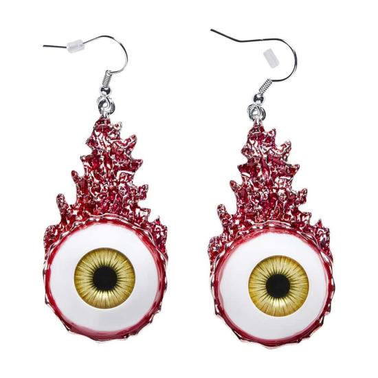 Par de brincos de olho sangrento,
