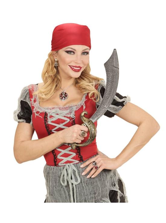 Par de Brincos Pirata com Caveiras