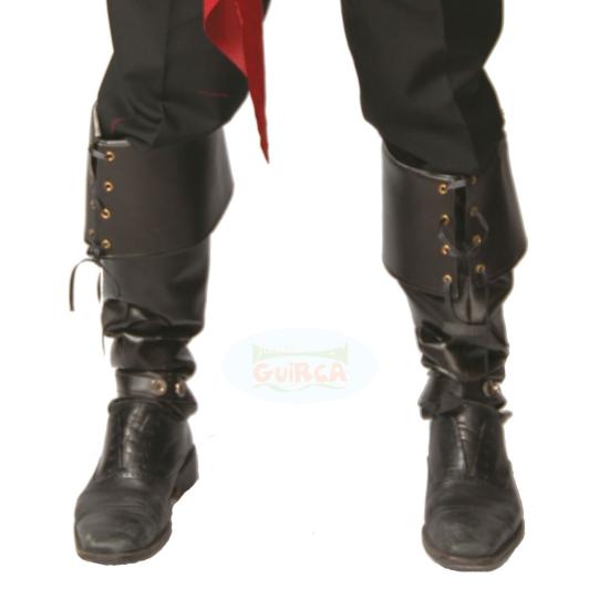 Par de leggings pretas luxuosas 57 cm