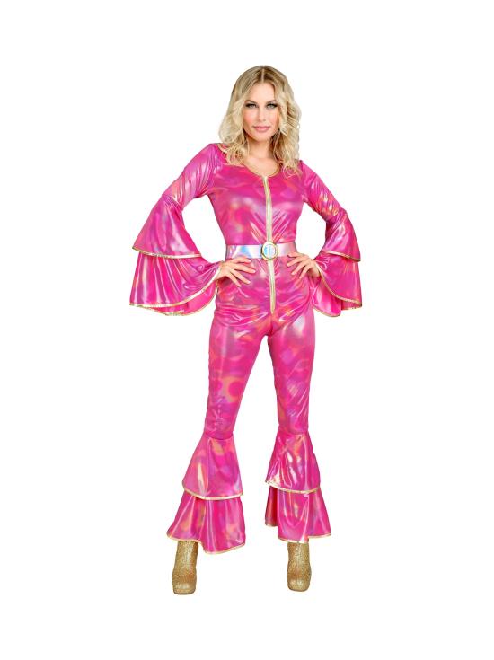 Moda Festa - Fantasia estilo discoteca anos 70, macacão, rainha do baile, roupa única