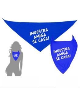 Lenço de texto Nosso amigo vai se casar