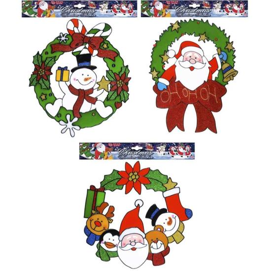 Adesivo para janela guirlanda de Natal 30 cms Adesivo para janela guirlanda de Natal 30 cms