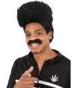 Peruca afro estilo anos 90 para fantasia retrô