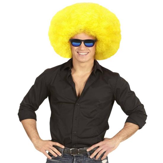 Peruca Afro Oversized Amarela Peruca Afro Oversized Amarela