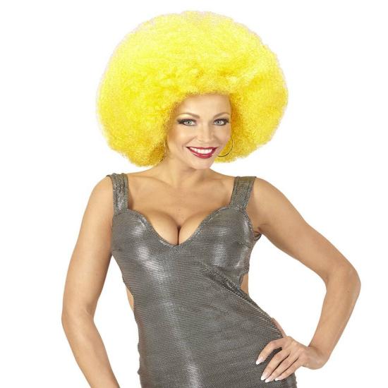 Peruca Afro Oversized Amarela Peruca Afro Oversized Amarela