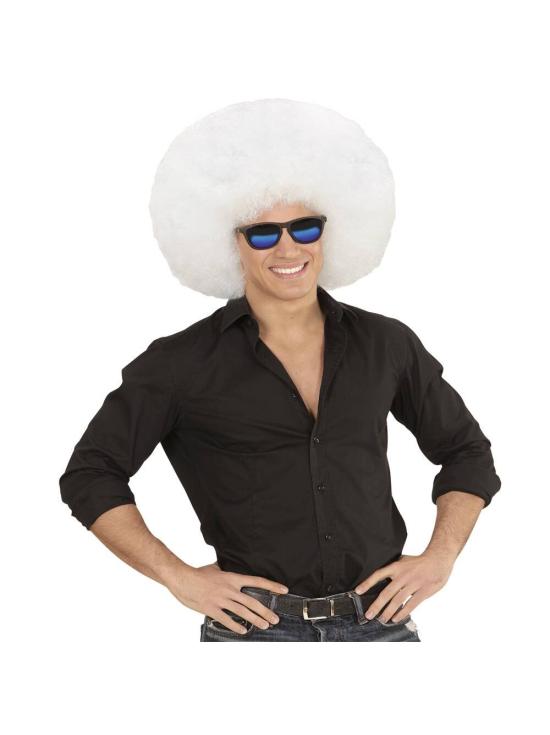 Peruca Afro Grande Branca