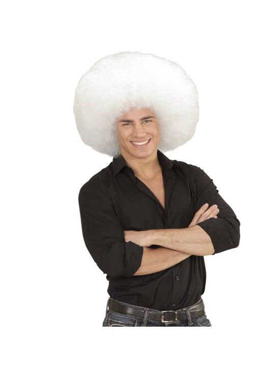 Peruca Afro Grande Branca