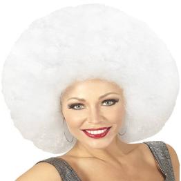 Peruca Afro Grande Branca
