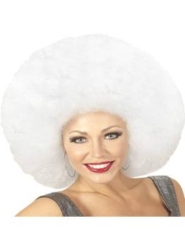 Peruca Afro Grande Branca