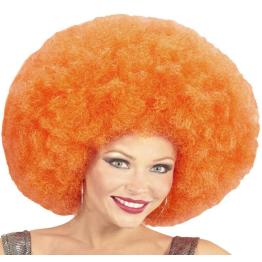 Peruca Afro Grande Laranja