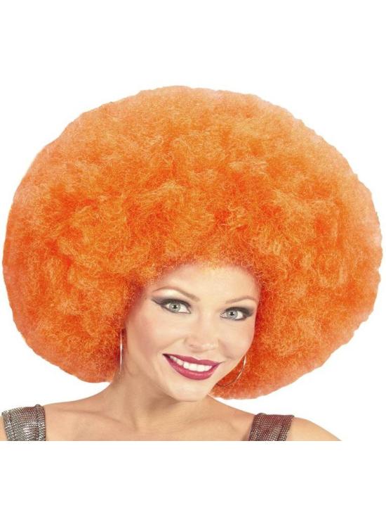 Peruca Afro Grande Laranja