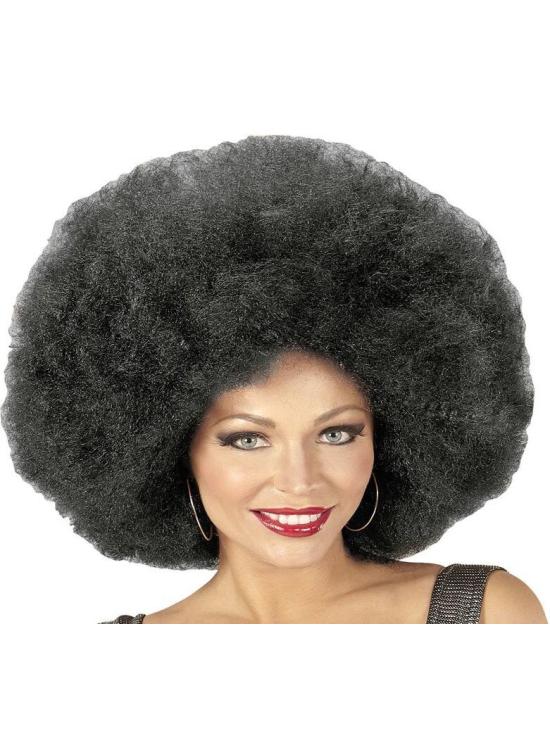 Peruca Afro Preta Grande