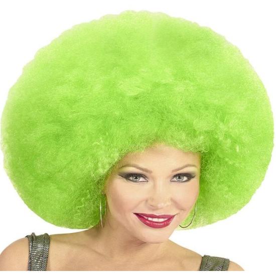 Peruca Afro Oversized Verde. Peruca Afro Oversized Verde.