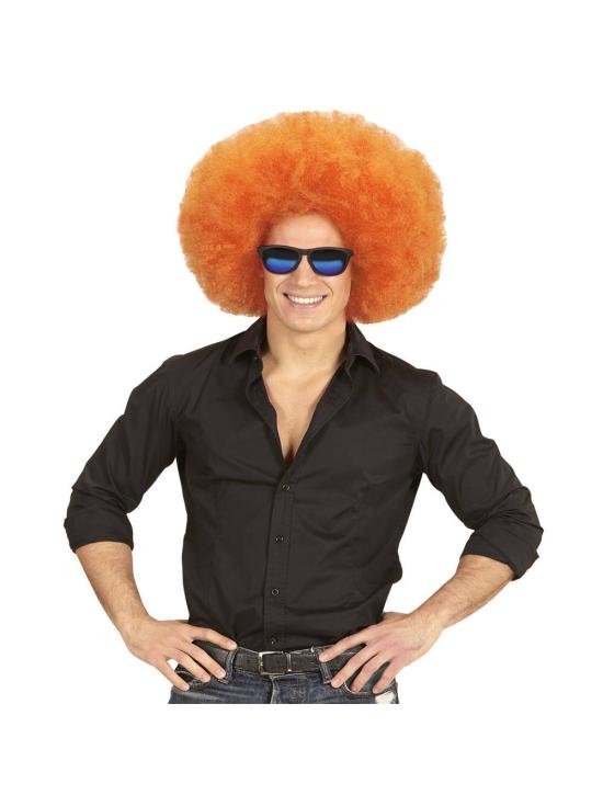 Peruca Afro Grande Laranja