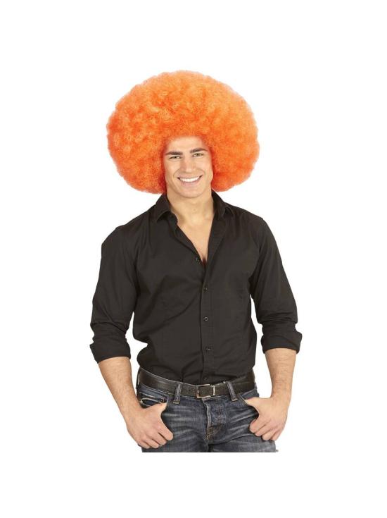 Peruca Afro Grande Laranja
