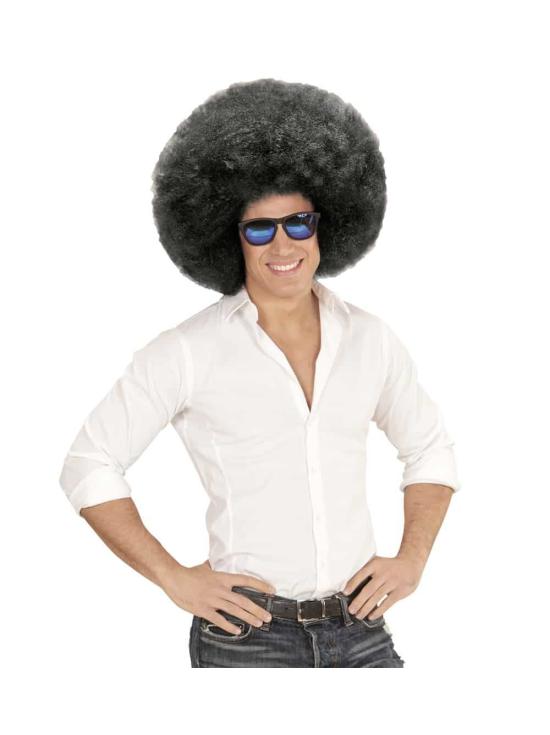 Peruca Afro Preta Grande