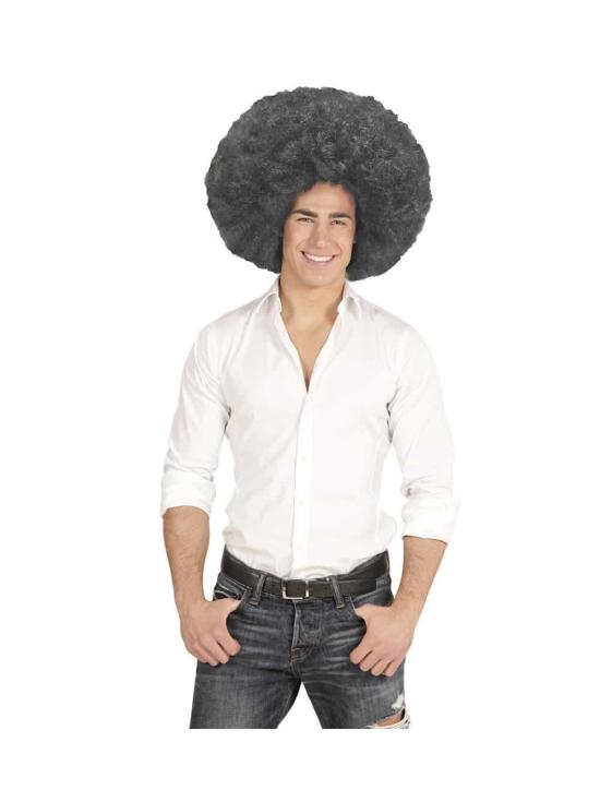 Peruca Afro Preta Grande