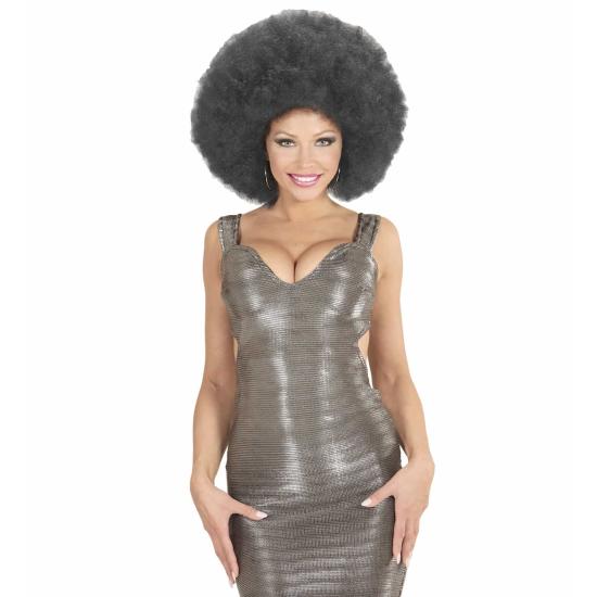 Peruca Afro Preta Grande Peruca Afro Preta Grande