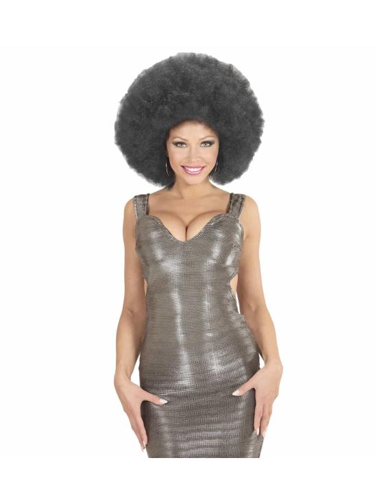 Peruca Afro Preta Grande